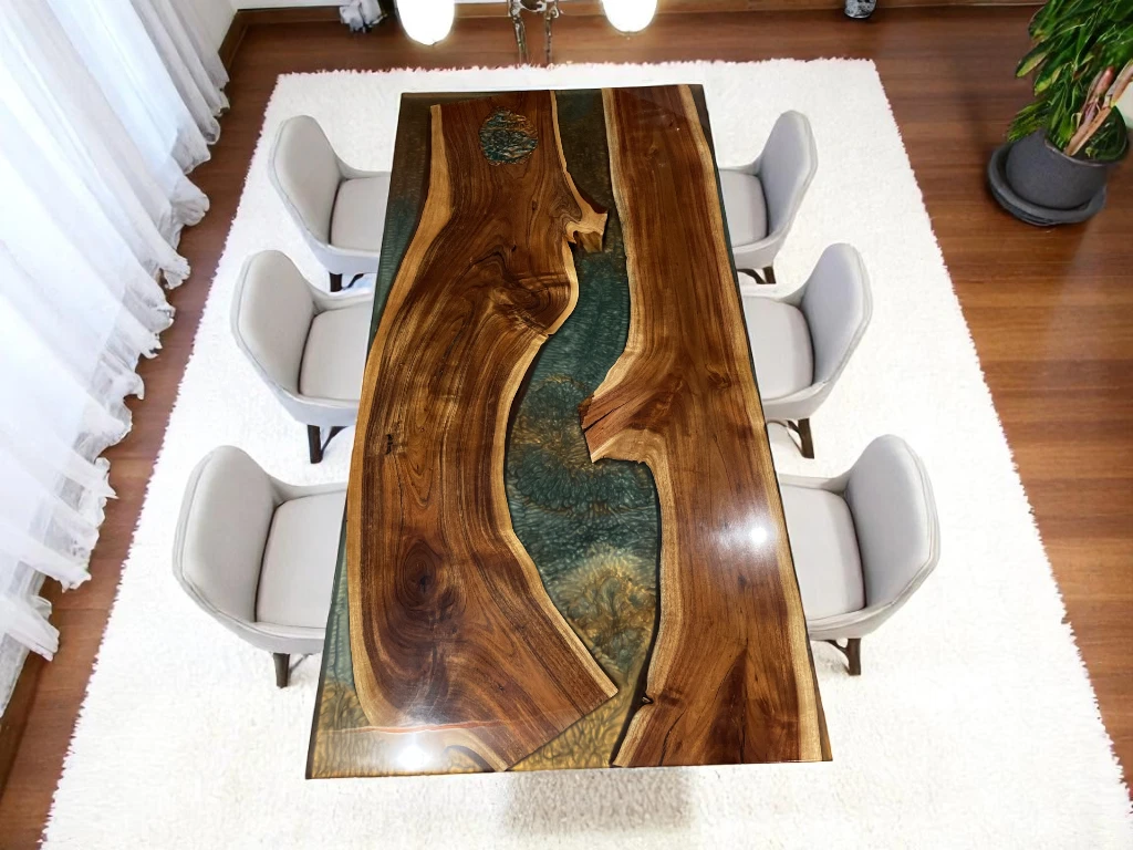 Epoxy End Table for Living Room - Holiday Gifts